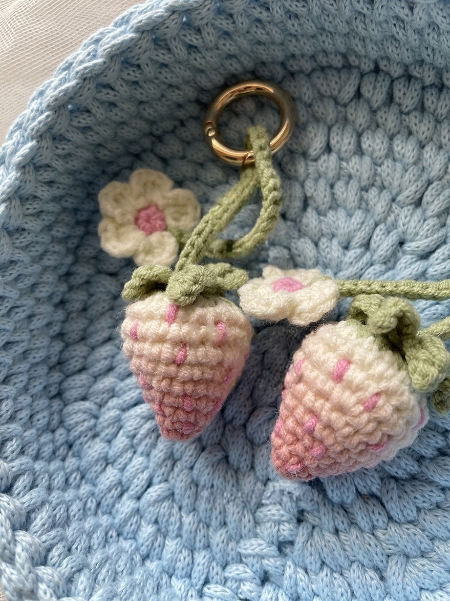 Strawberry Blossom Keychain DIY Craft Kit