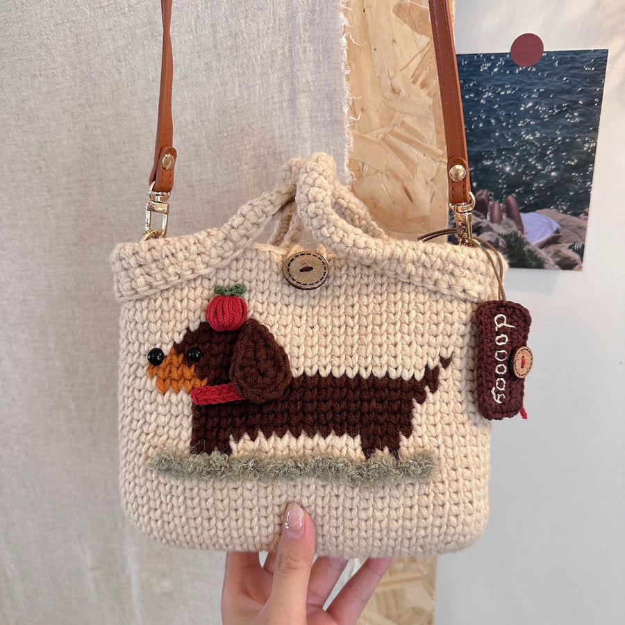 DIY Crochet Dachshund Bag Kit | Craft Your Own Unique Handbag