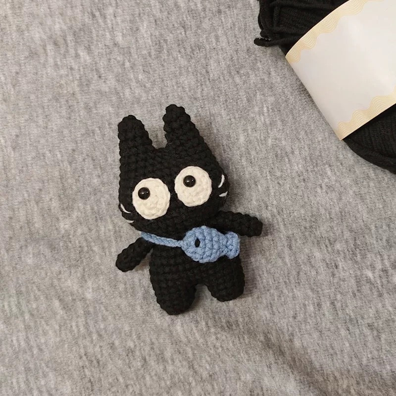 DIY Black Cat Crochet Kit | Perfect for Craft Enthusiasts