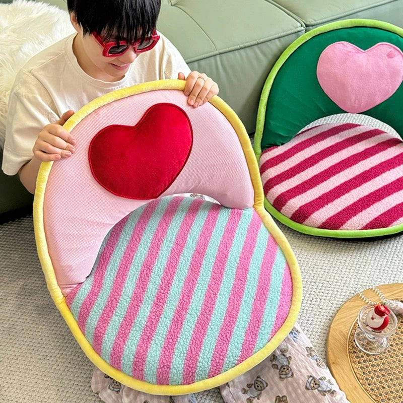 Cozy Heart-Shaped Adjustable Floor Chair | Perfect for Relaxation & Comfort