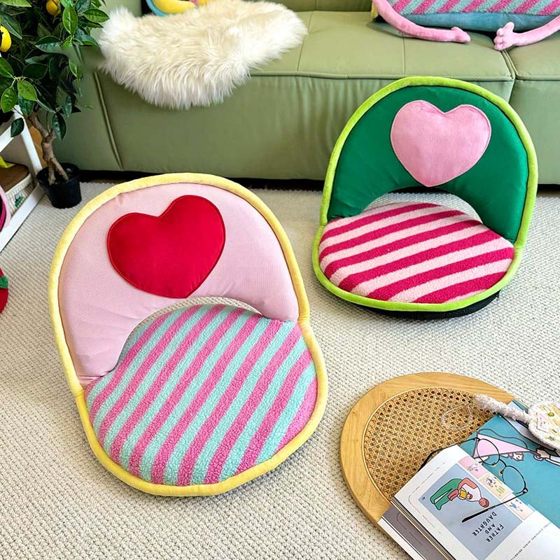 Cozy Heart-Shaped Adjustable Floor Chair | Perfect for Relaxation & Comfort