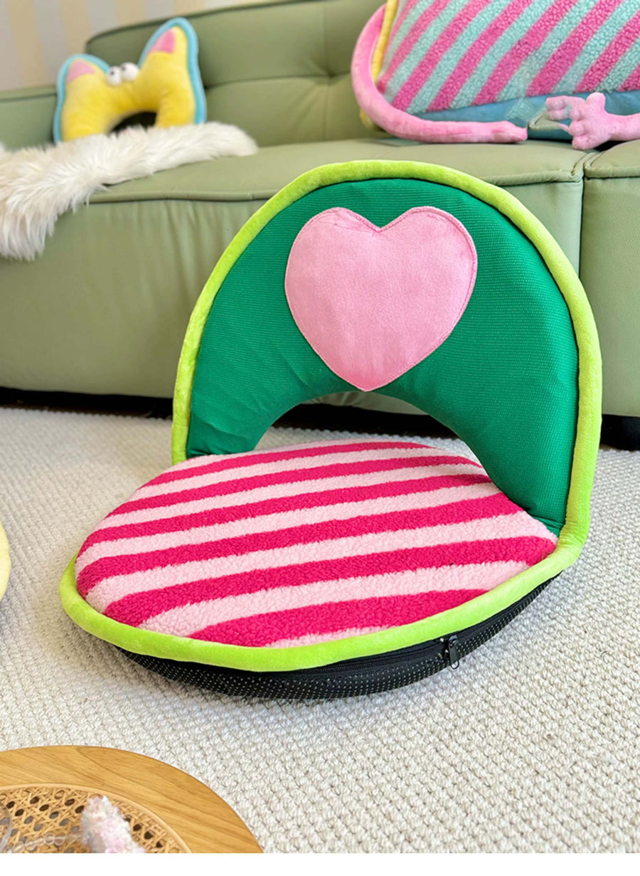 Cozy Heart-Shaped Adjustable Floor Chair | Perfect for Relaxation & Comfort