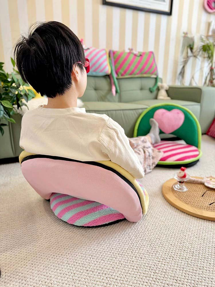 Cozy Heart-Shaped Adjustable Floor Chair | Perfect for Relaxation & Comfort