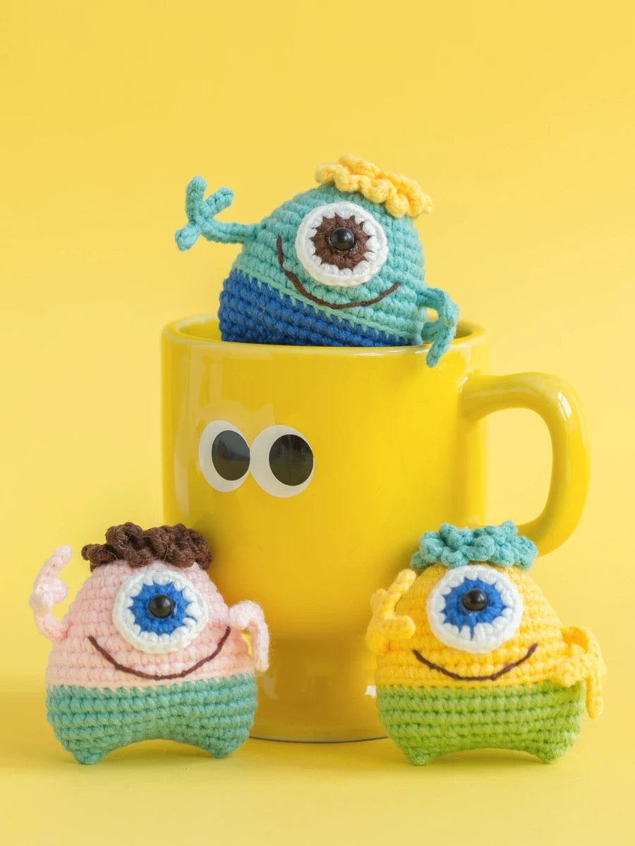 DIY Crochet Cyclops Monster Kit – Fun Handmade Crafts for Unique Toys!