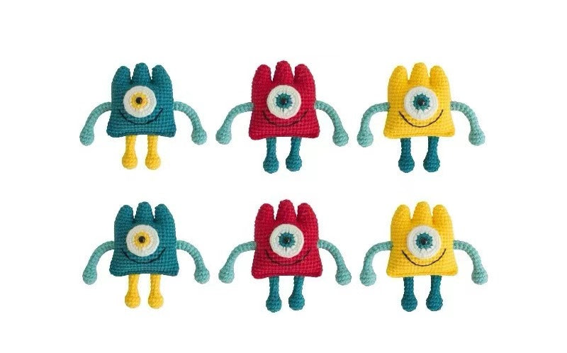 DIY Crochet Cyclops Monster Kit – Fun Handmade Crafts for Unique Toys!