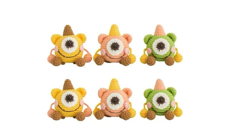 DIY Crochet Cyclops Monster Kit – Fun Handmade Crafts for Unique Toys!